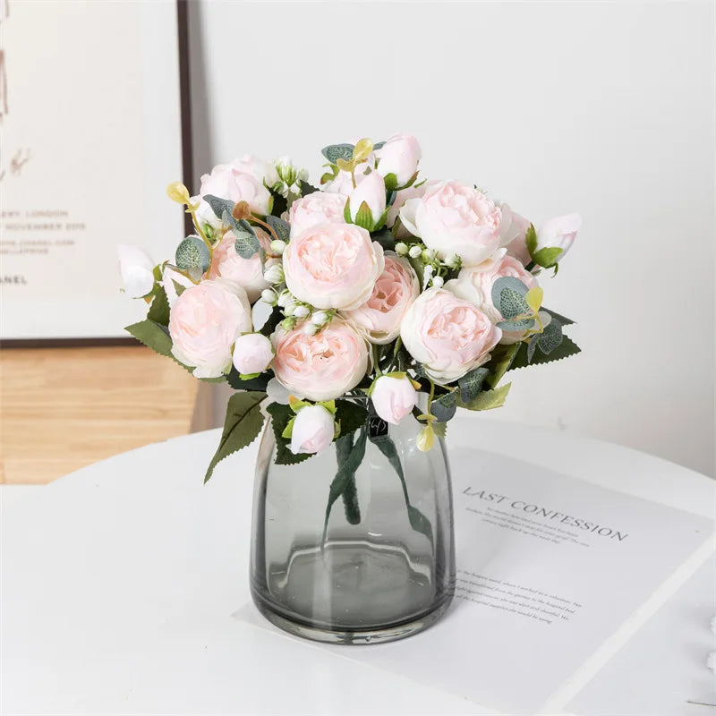 Artificial Silk Peony Bouquet – Wedding & Home Décor Artificial Flower Bouquet Babs