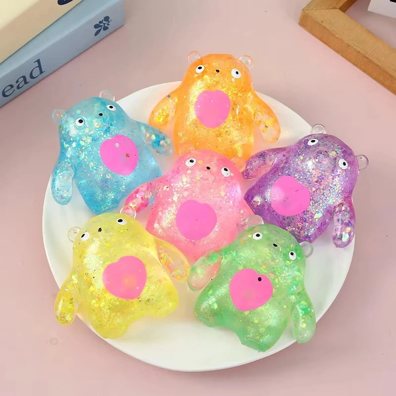 Cute Animal Squishy Squeeze Ball – Slow Rebound Sensory Fidget Squishy Fidget Toy Babs Bear Random 10pcs