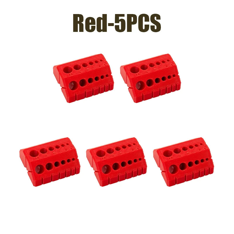 3D Printed Drill Guide Digital Scale Precision Hole Locator Drill Guide Tool Babs Red 5PCS