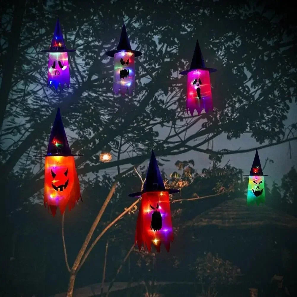 Halloween LED Ghost Hanging Decorations – Haunted House Lights Halloween Hanging Decoration Babs