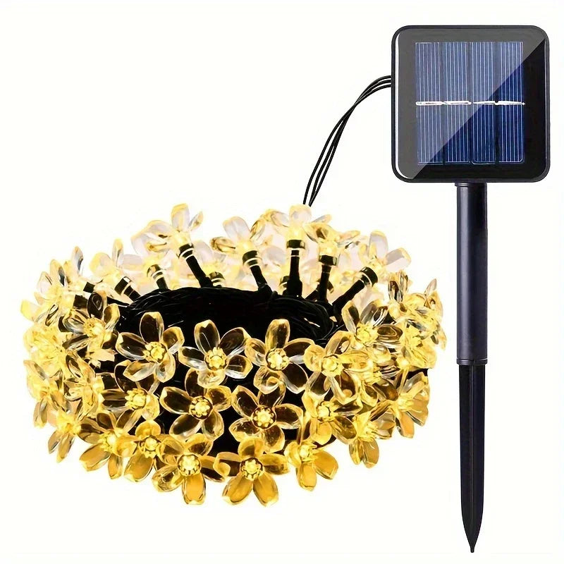 Solar Sakura String Lights – 6.5M 30 LED Outdoor Garden Decor Solar String Lights Babs