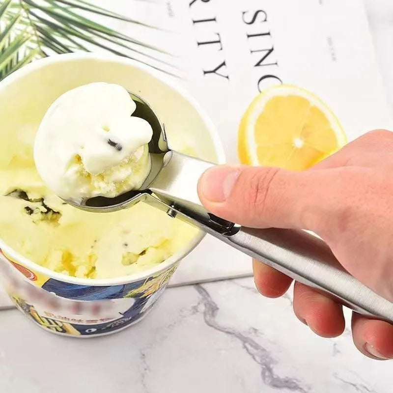 Stainless Steel Ice Cream Scoop & Fruit Ball Spoon Tool Ice Cream Scoop Babs