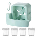 Hanging Fan Ice Cooling Box Attachment with 4 Ice Cups Fan Cooling Accessory Babs Blue