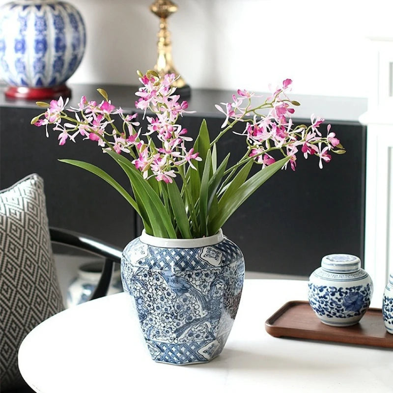 Handmade Ceramic Vase | New Chinese Style Porcelain Home Décor Decorative Ceramic Vase Babs