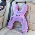 Kids Car Neck Pillow with Seat Belt – Travel Sleep Support Kids Travel Pillow Babs 4