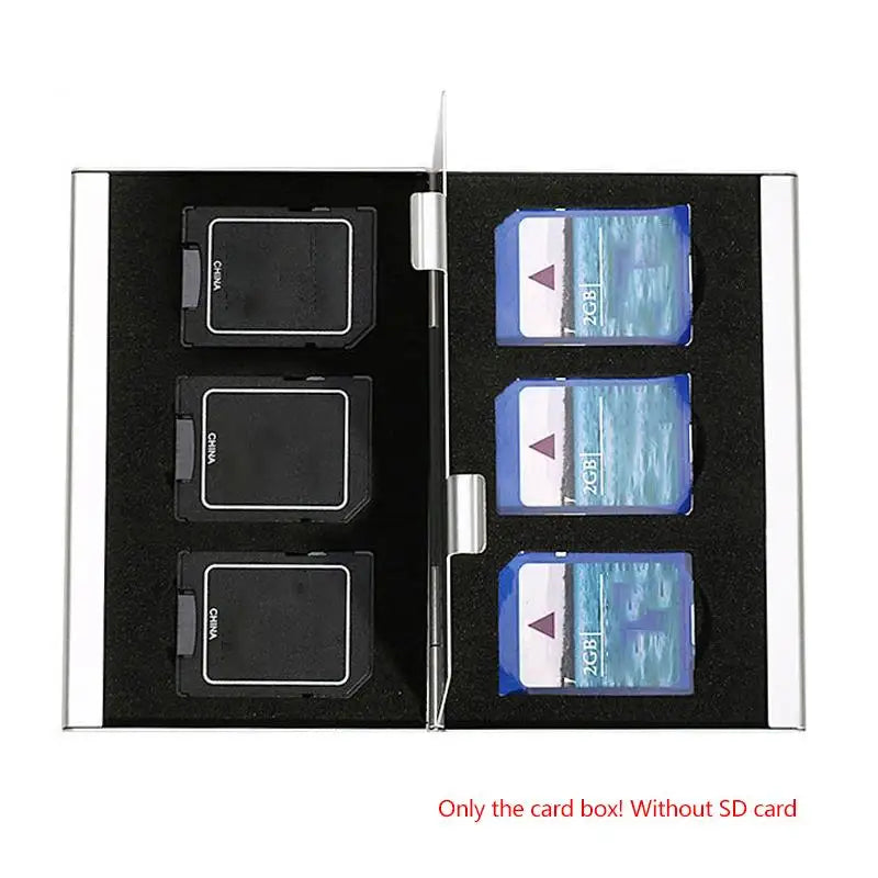 Memory Card Storage Case – TF MicroSD SIM CF Organizer | HUXUAN Memory Card Organizer Babs 6SD A3
