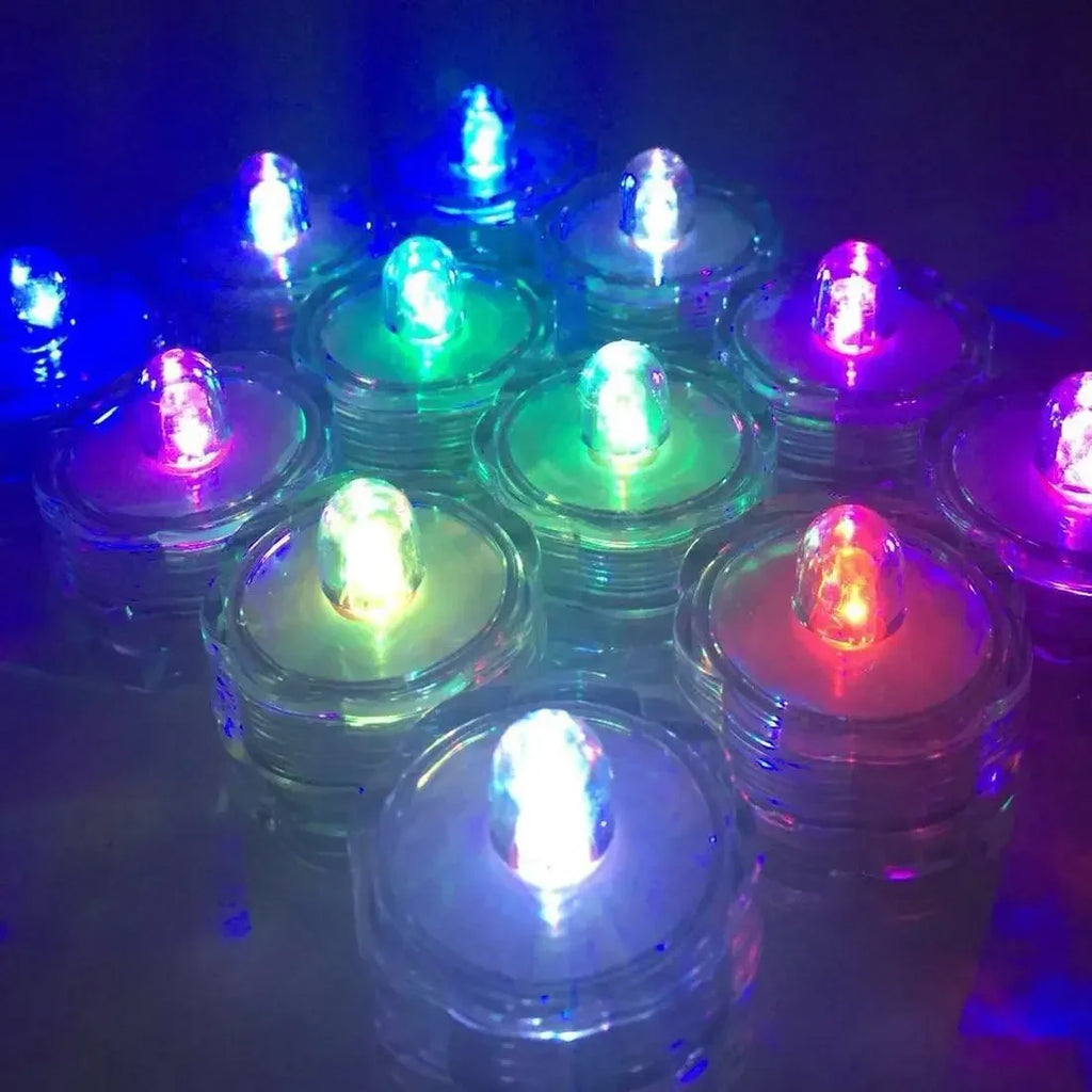 12-Pack Waterproof LED Tea Light Candles for Fish Tank & Home LED Tea Light Set Babs
