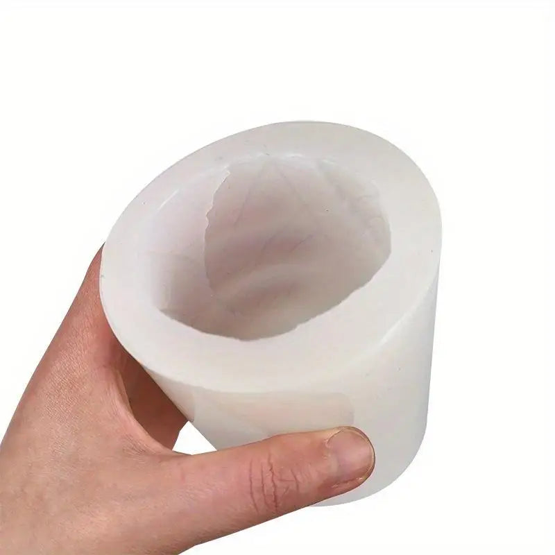 Silicone Cylinder Leaf Mold – Soap, Candle, Resin & Aroma Stone Silicone Craft Mold Babs