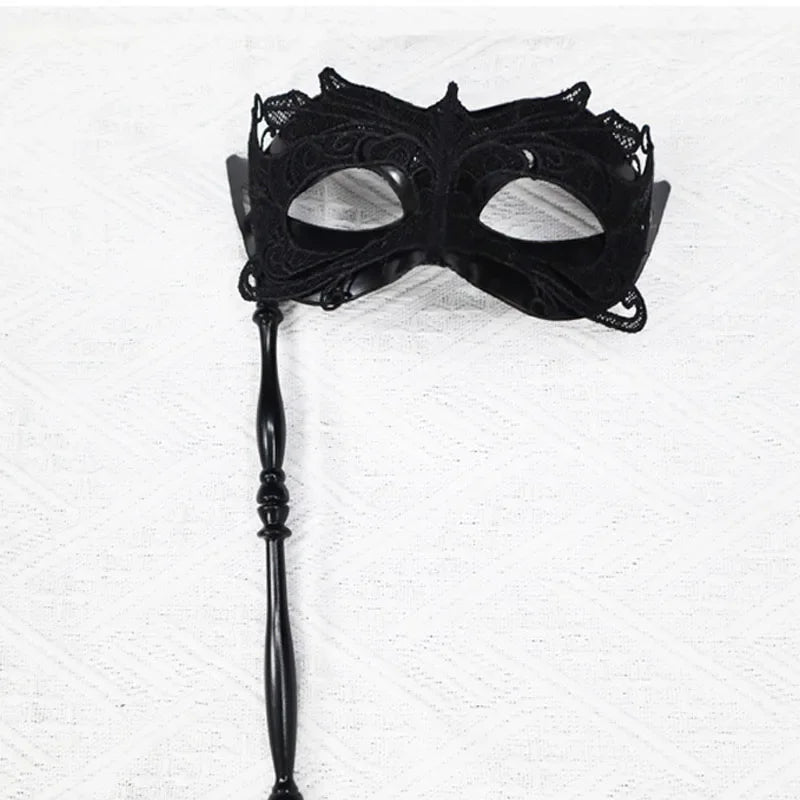 Venetian Mask with Stick – Mardi Gras Costume Party Mask Costume Party Mask Babs