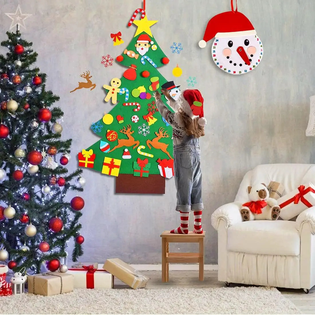 DIY Felt Christmas Tree Ornament Kit – Kids Holiday Craft Holiday Craft Kit Babs