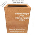 Wooden Trash Can Large Capacity Modern Minimalist Dustbin Wooden Waste Bin Babs Cherry-Trapezoid