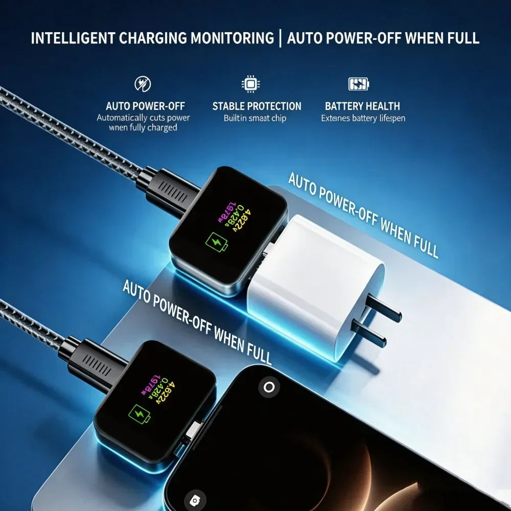 140W USB-C Fast Charging Adapter – Digital Display & Auto Off USB-C Charging Adapter Babs