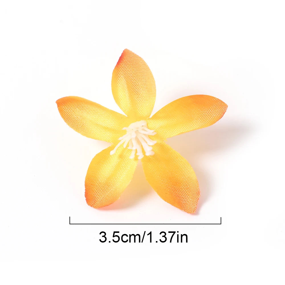 50/100Pcs Silk Artificial Gardenia Flower Heads for DIY Decor Artificial Flower Heads Babs