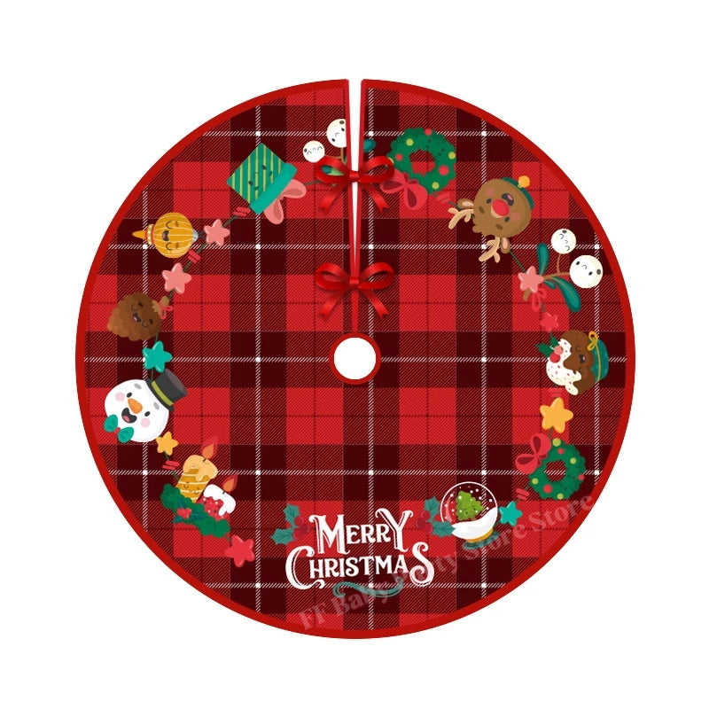 Plush Snowflake Christmas Tree Skirt – Gold Silver Holiday Decor Christmas Tree Skirt Babs E 120cm