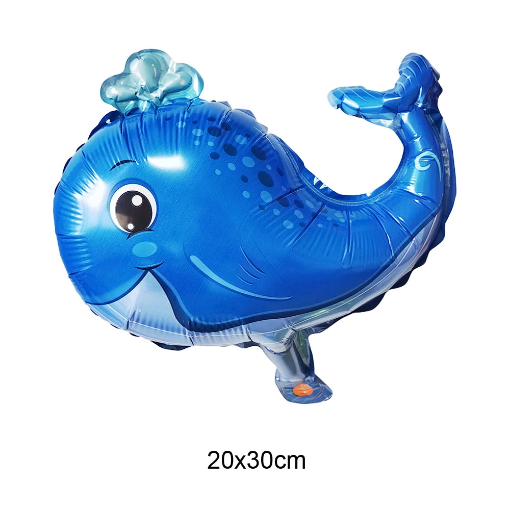 Mini Ocean Animal Foil Balloons – Under the Sea Party Decor Party Foil Balloons Babs Ruby 50pcs