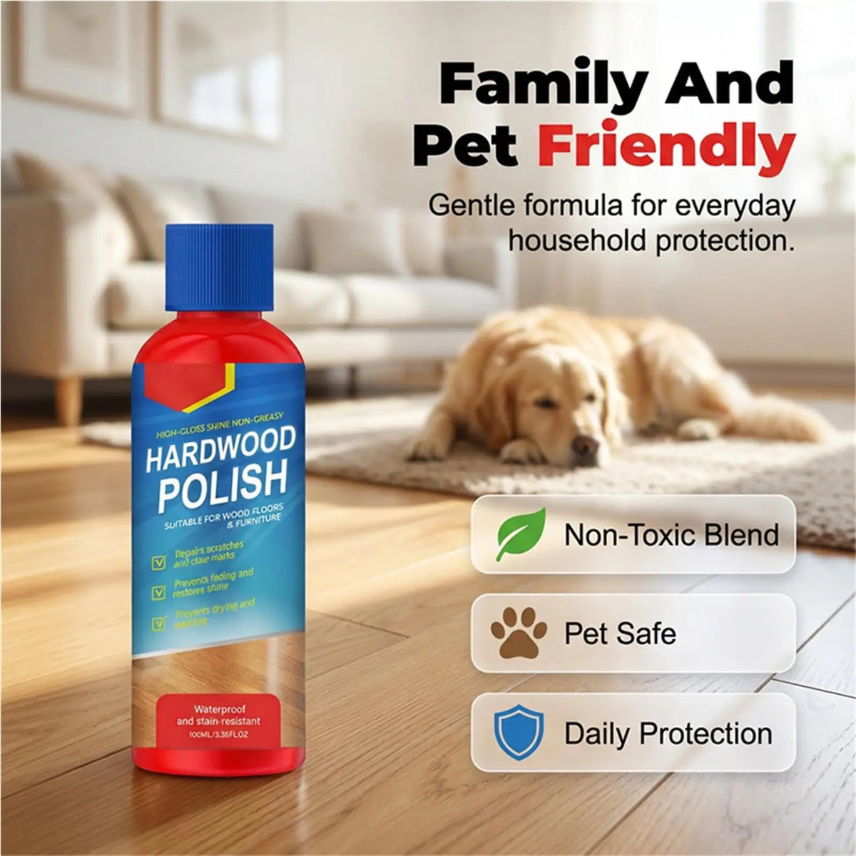 Hardwood Floor Polish & Scratch Repair – Wood Floor Restorer Floor Polish Restorer Babs