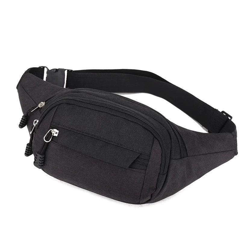 Women's Crossbody Waist Bag – Sports Chest Belt Phone Wallet Crossbody Waist Bag Babs Black
