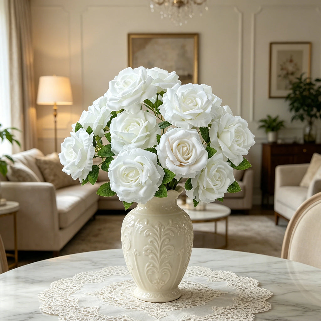 Artificial Silk Rose Bouquet – Wedding & Home Décor Artificial Flower Bouquet Babs