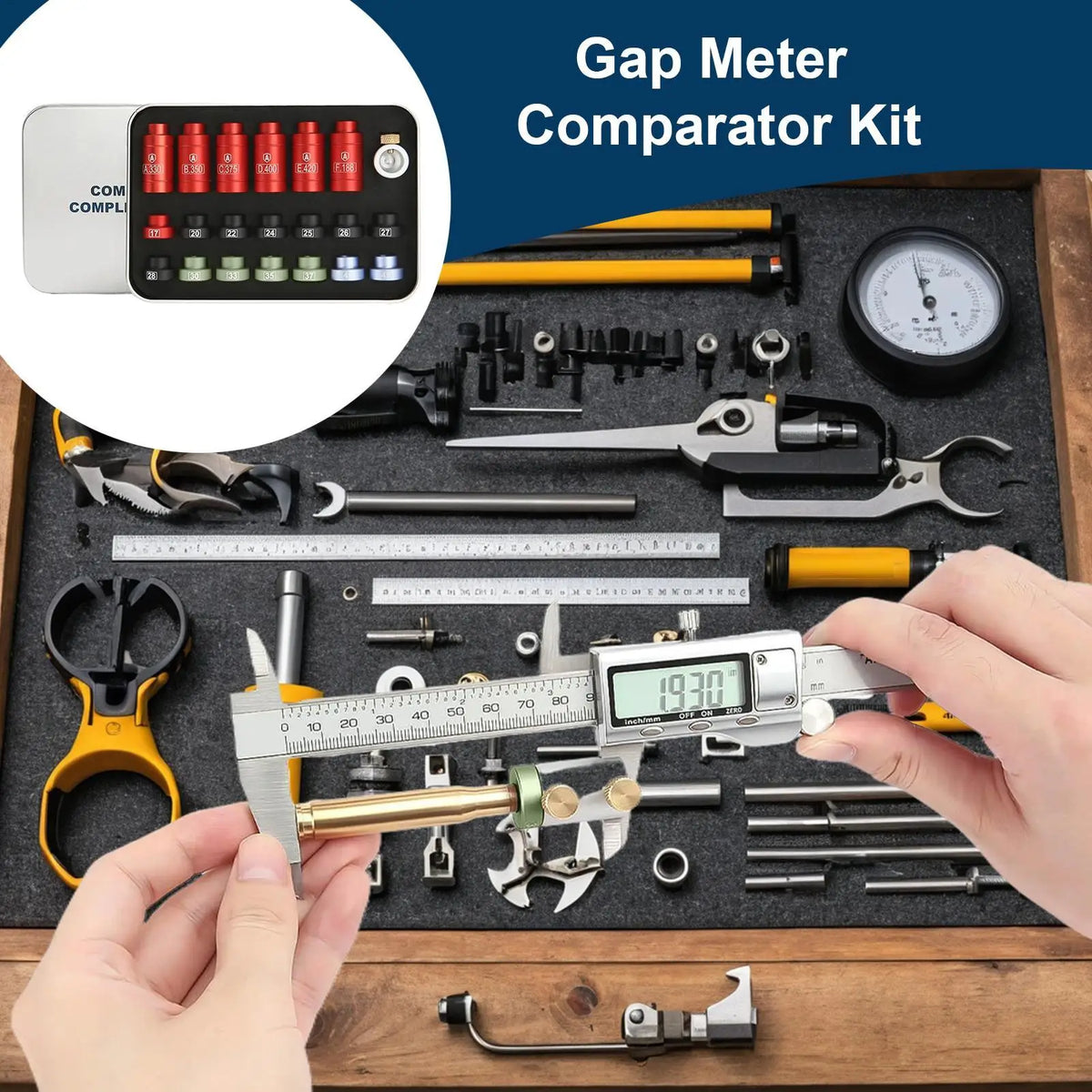 Bullet & Headspace Gauge Comparator Kit | Reloading Tool Comparator Gauge Kit Babs