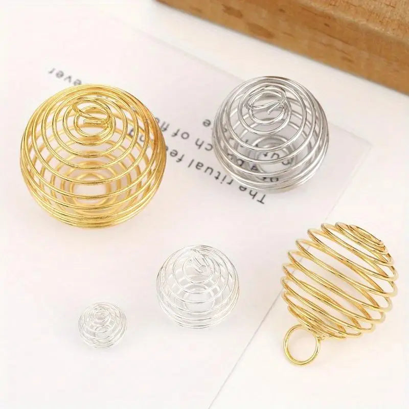 40pcs Hollow Lantern Ball Spring Pendants – DIY Jewelry Making Jewelry Making Pendant Babs