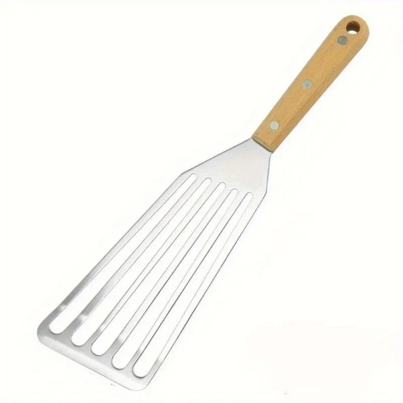 Stainless Steel Slotted Fish Spatula – Multi-Purpose Kitchen Tool Kitchen Spatula Babs Yellow-L