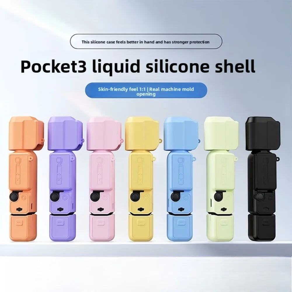 DJI Pocket 3 Silicone Case – Shockproof Protective Cover Gimbal Camera Case Babs