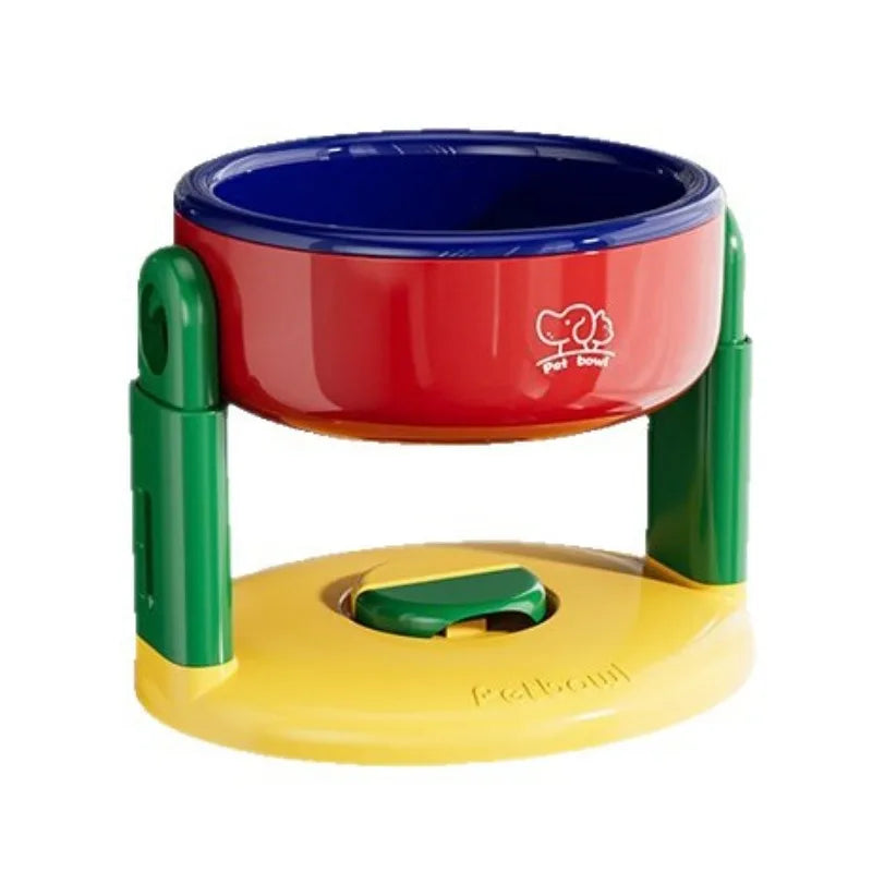 Adjustable Elevated Pet Bowl – Anti-Tip Raised Dog Cat Feeder Elevated Pet Bowl Babs A