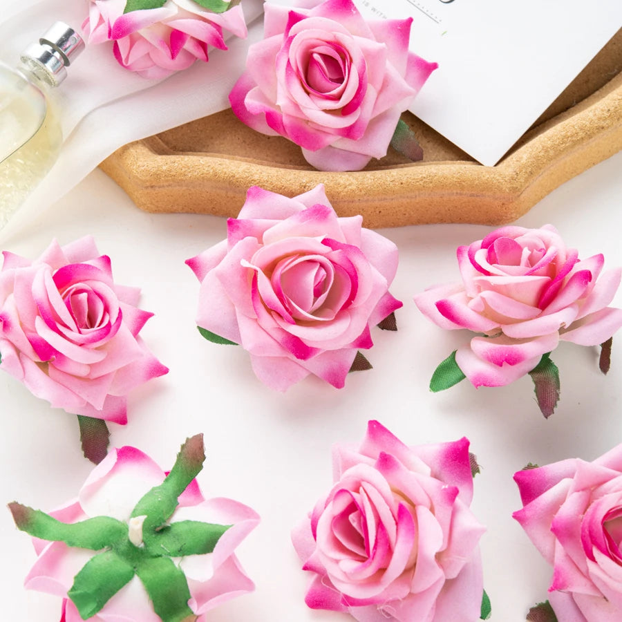 10Pcs Silk Rolled Roses – Artificial Flowers for Wedding & Decor Artificial Flowers Babs