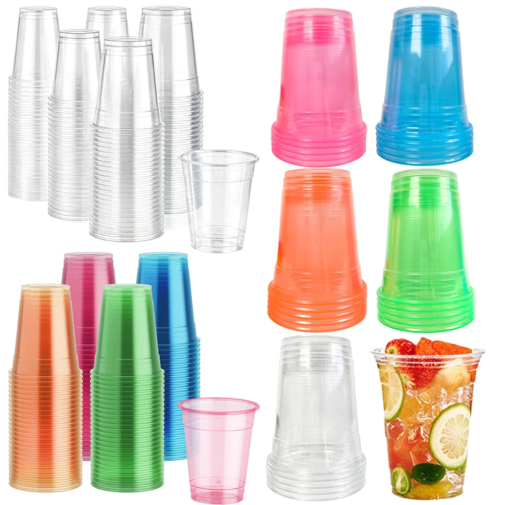 360ml Disposable Clear Plastic Cups – 10/50/100 Pack | Babs Disposable Plastic Cups Babs