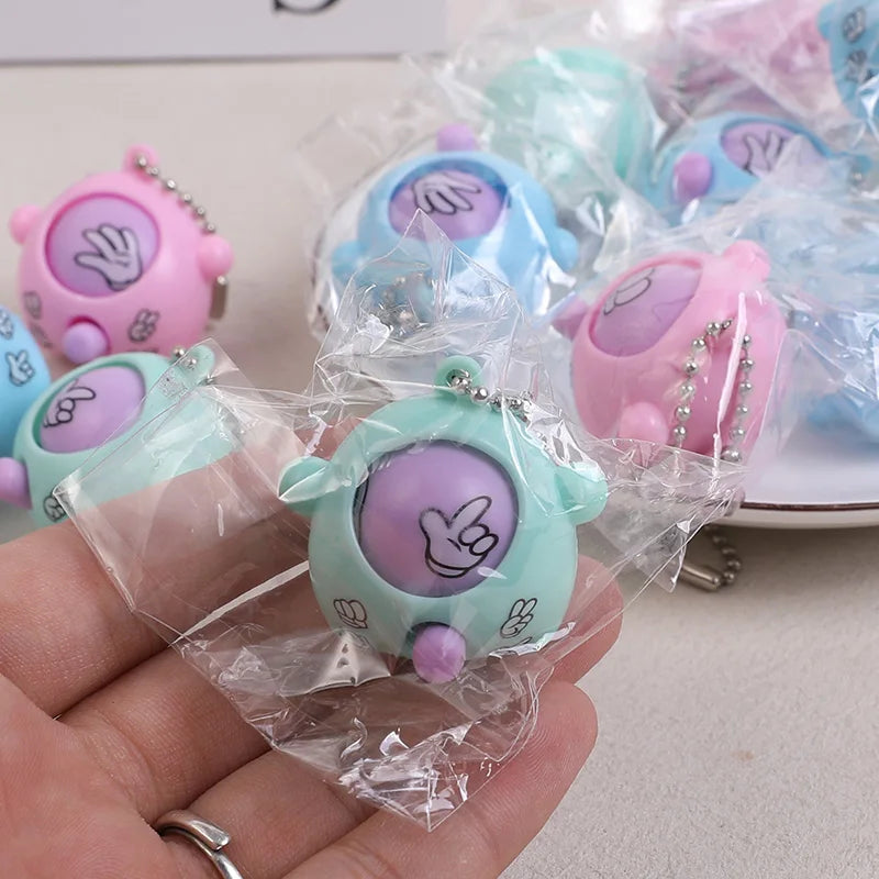 12Pcs Guessing Egg Game Keychains – Kids Party Favors & Gifts Party Favor Toys Babs