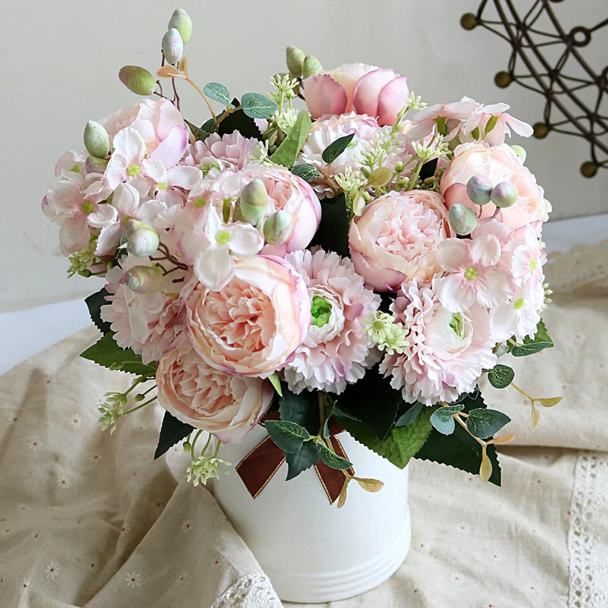 Artificial Silk Rose Bridal Bouquet – Wedding & Home Decor Artificial Flower Bouquet Babs
