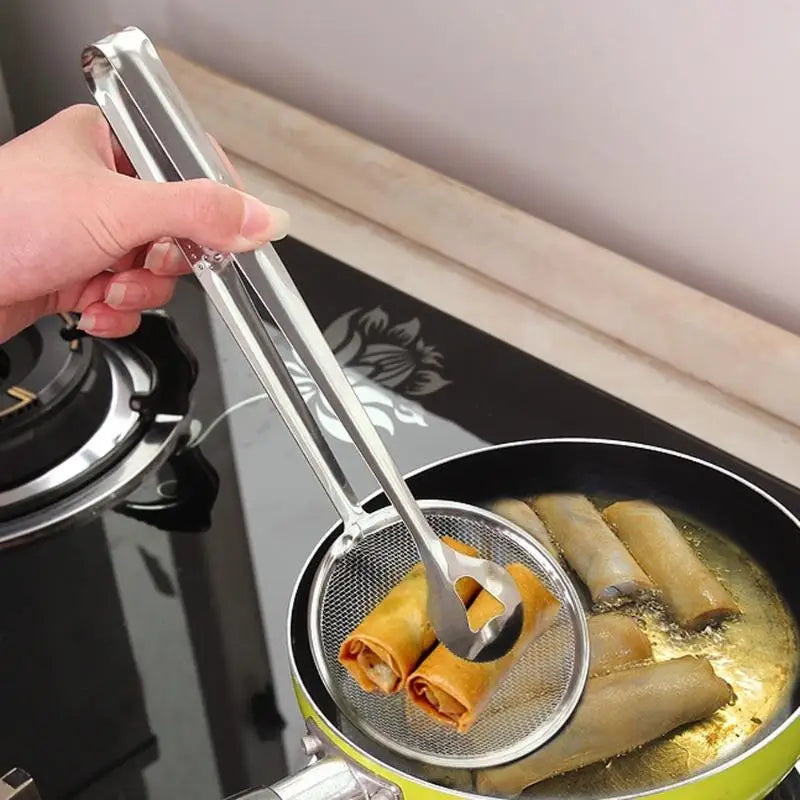 Stainless Steel Mesh Oil Strainer with Clamp | BBQ & Fry Tool Mesh Oil Strainer Babs 1