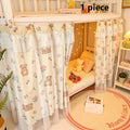 Double-Layer Princess Bed Curtain – Mesh Lace Privacy Netting Bed Privacy Curtain Babs Pink Bear