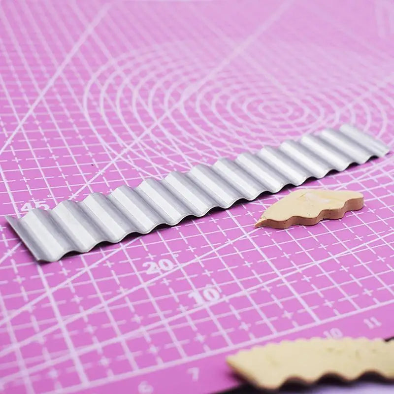 3-Piece Polymer Clay Wave Cutter Set – Stainless Steel Blades Clay Cutting Tools Babs