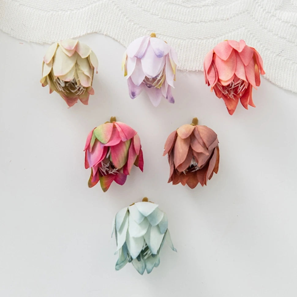50/100PCS Silk Pineapple Blossom Artificial Flowers – Wedding Decor Artificial Flowers Babs