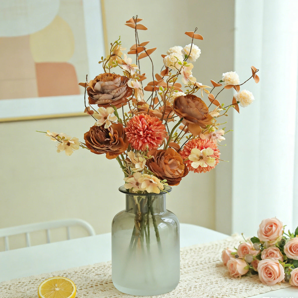 Artificial Silk Rose Bouquet – Wedding & Home Décor Gift Artificial Flower Bouquet Babs