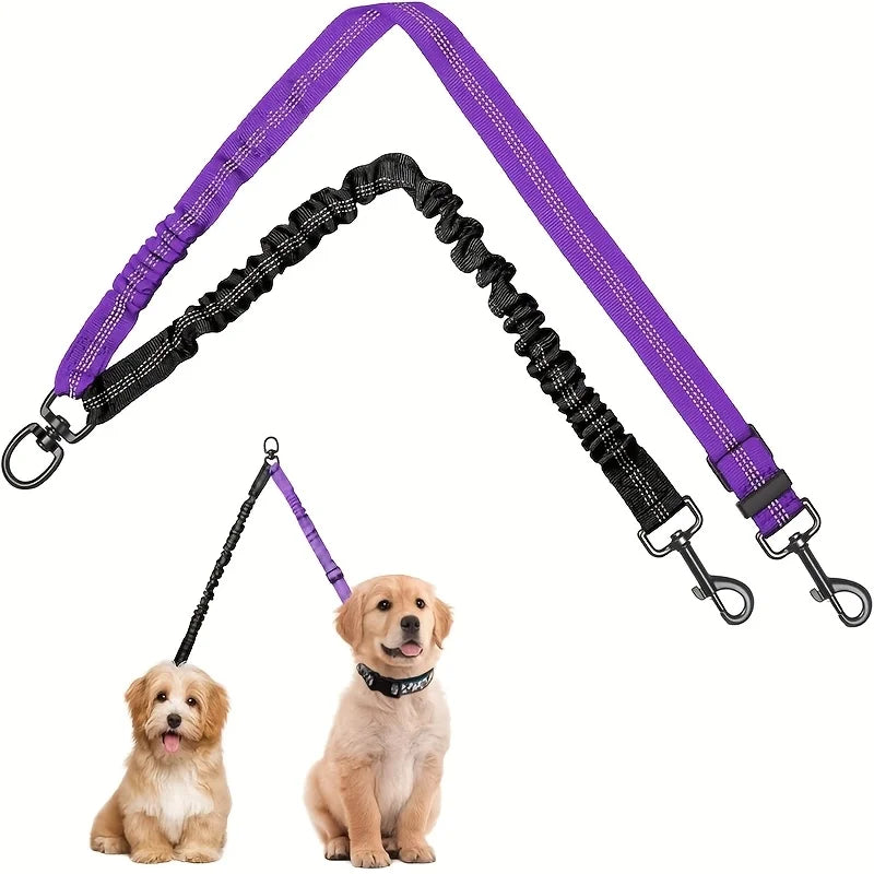 2-in-1 Dual Dog Leash – Heavy-Duty Double Lead for Two Dogs Dual Dog Leash Babs