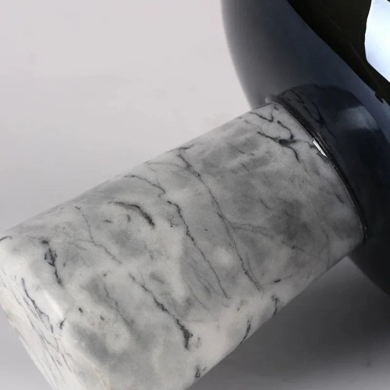 Glass Marble Vase – Modern Luxury Decorative Flower Bottle Decorative Glass Vase Babs