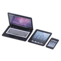 3Pcs Miniature Laptop Tablet Phone Set – 1:12 Dollhouse Decor Dollhouse Miniature Set Babs Black
