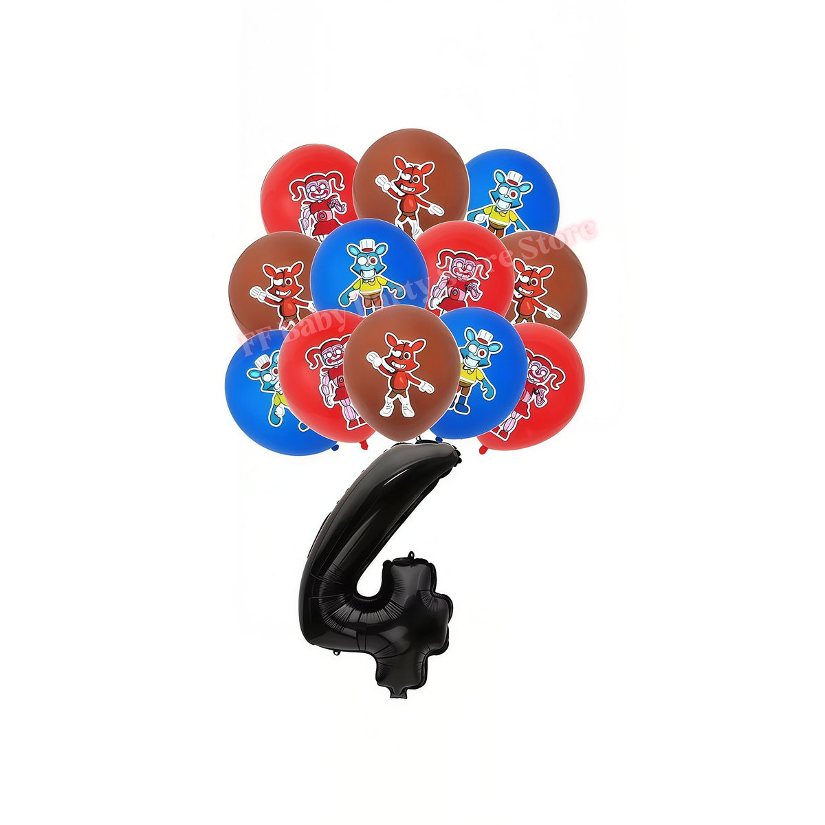 Five Nights Bear Birthday Party Decorations Set for Kids Birthday Party Set Babs 19pcs Balloons-4 others