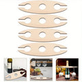 4-Piece Wooden Wine Rack Holder – Home Bar Space-Saving Set Wooden Wine Rack Babs 4pcs