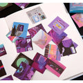 90Pcs Purple Aesthetic Stickers for Journals, Diaries & DIY Decorative Sticker Set Babs Purple