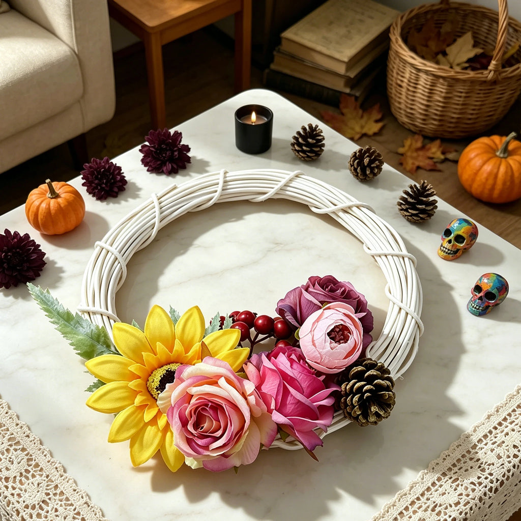 Rattan Wreath for Wedding, Halloween & Fall Wall Decor Decorative Wreath Babs