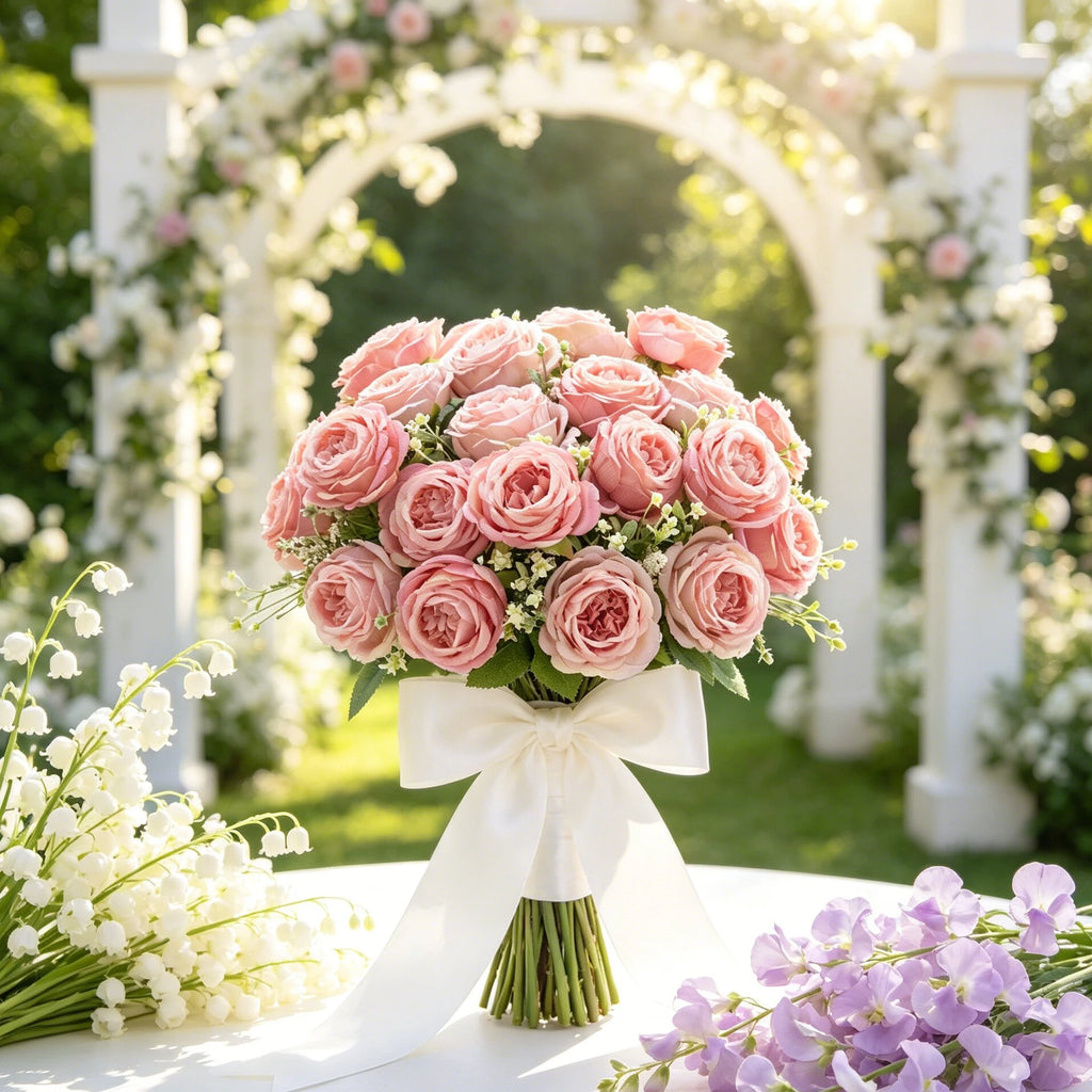 Silk Peony Artificial Flowers for Wedding & Home Décor Artificial Silk Flowers Babs