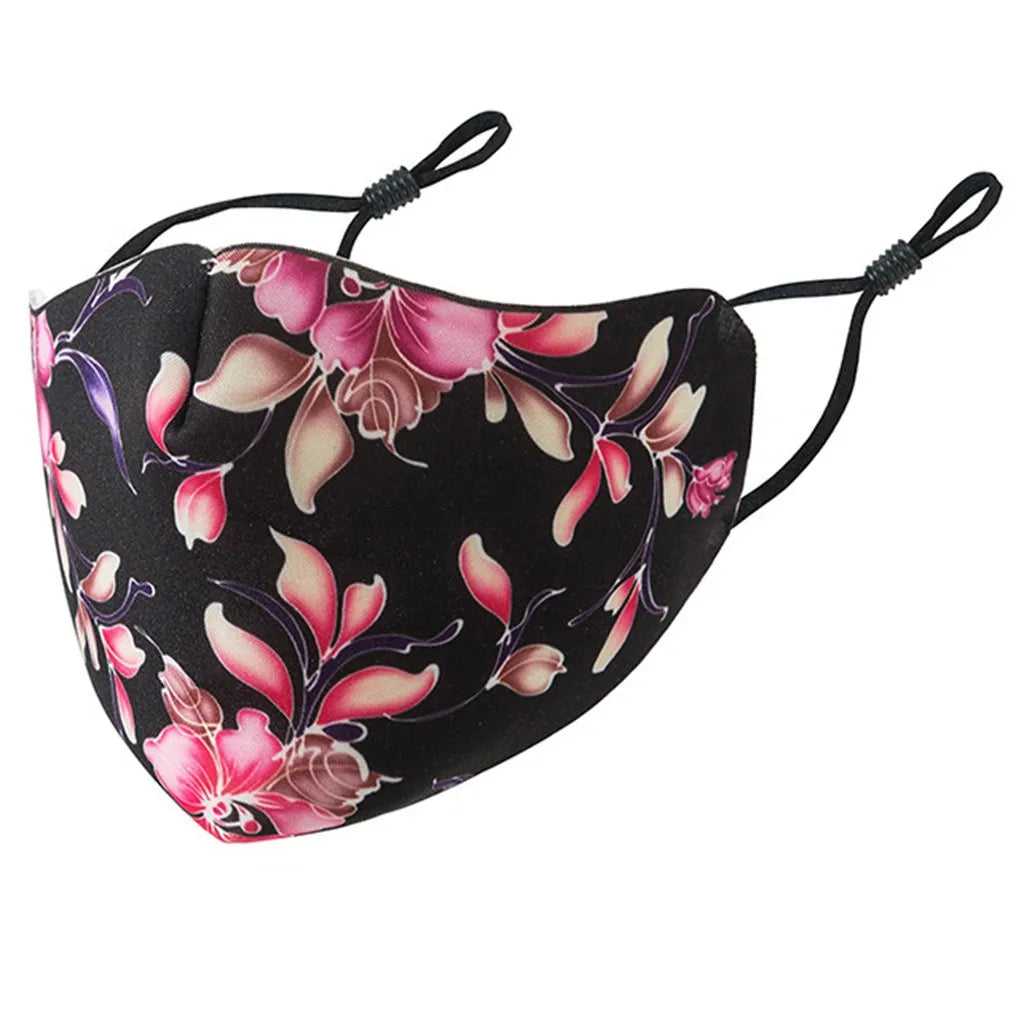 Cute Print Washable Face Mask – Unisex Cotton Outdoor Mask Printed Face Mask Babs E