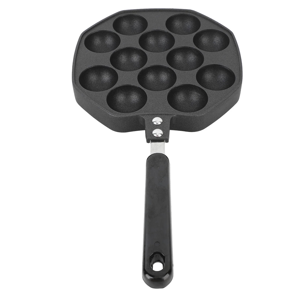 Takoyaki Pan 12-Mold Nonstick Aluminum Alloy Skillet Takoyaki Cooking Pan Babs