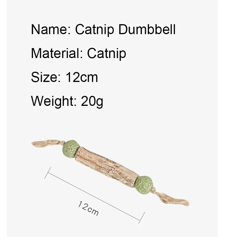 Natural Catnip & Silvervine Molar Chew Sticks for Cats Cat Chew Toy Babs