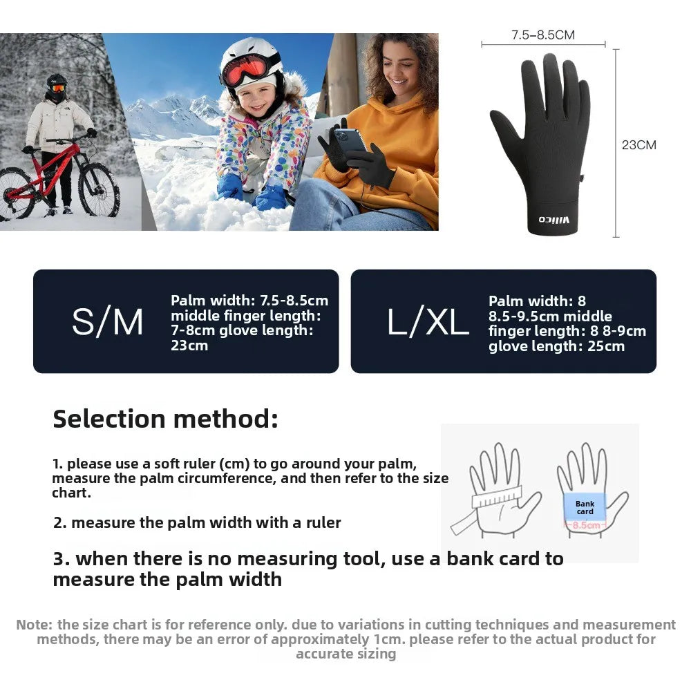 Winter Knit Touchscreen Gloves – Anti-Slip Running & Cycling Winter Sports Gloves Babs