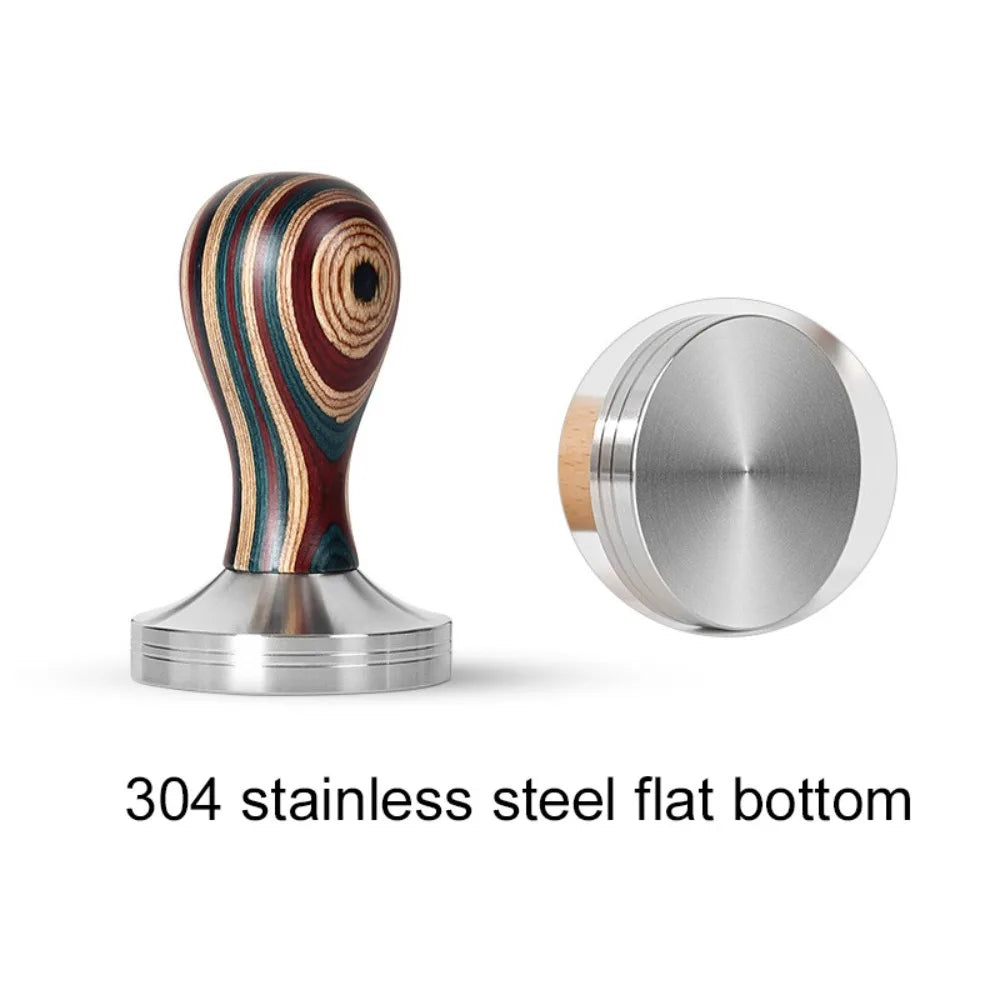 Wooden Handle Coffee Tamper 51/53/58mm – Stainless Steel Coffee Tamper Babs 58mm-2.28 in-Style B