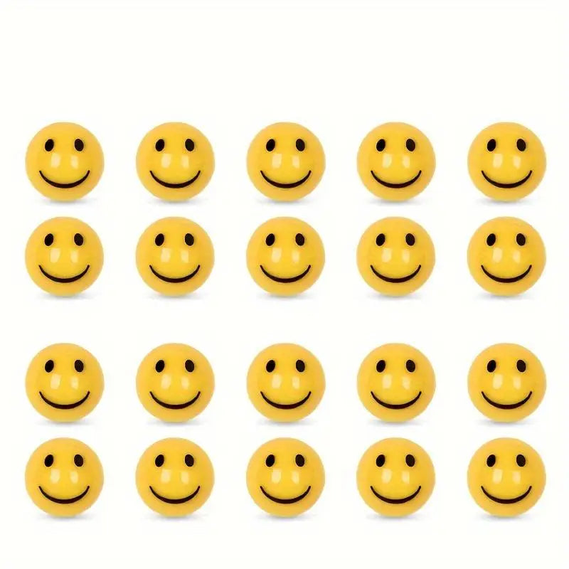 50pcs Smiley Face Push Pins for Cork Board | Colorful Thumbtacks Decorative Push Pins Babs